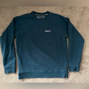Patagonia Men's Teal Blue Sweatshirt - Size M